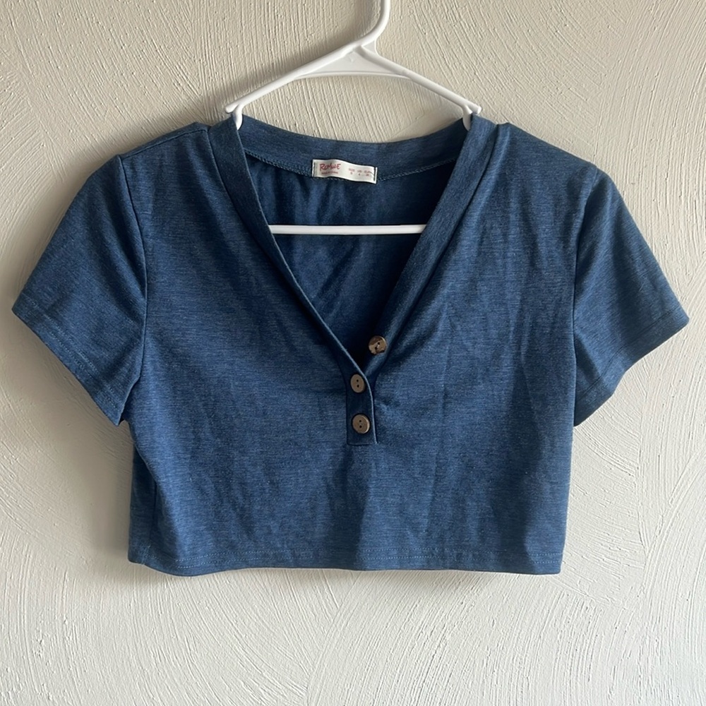ROMWE short sleeve cropped top